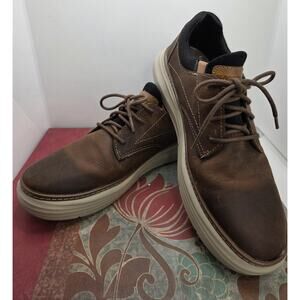 SKECHERS Moreno Soren Casual Air Cooled Memory Foam Brown Mens 7.5 66229 Slip On